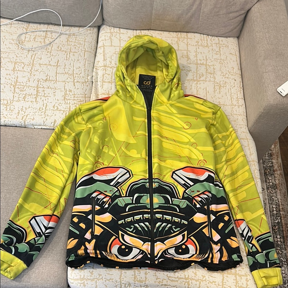 Green Graphic Hoodie with Bold Design